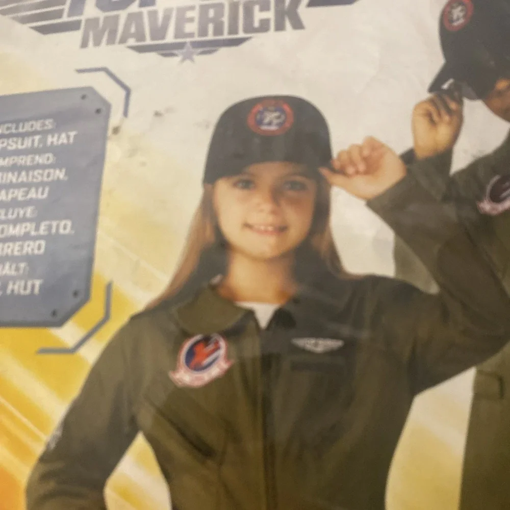 Top Gun Maverick Youth Unisex Flight Suit Halloween Costume Large (12-14)